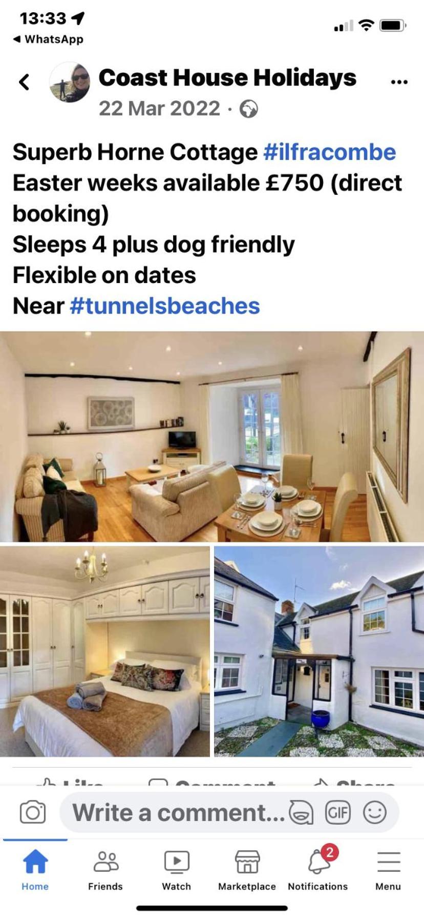 Horne Cottage Ilfracombe Zewnętrze zdjęcie